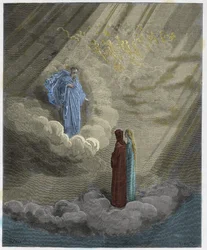 Paradiso, Canto 16: The soul of Caddiaguida speaks of Florence (illustration from The Divine Comedy)